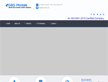Tablet Screenshot of dbsmintek.com